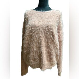 Soft Fuzzy Pink Sweater